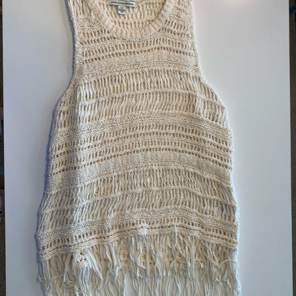 Fringe See Through Tank Top
